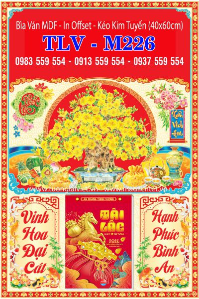 Bìa ép kim Mai Xuân