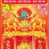 Bìa lịch bloc bế nổi Chữ Lộc