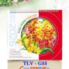 In Lịch gỗ để bàn Hoa Nghệ Thuật