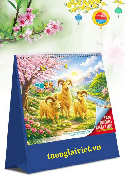 Lịch bàn đứng Con Giáp Tài Lộc