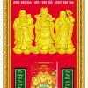 Lịch phù điêu khung nhựa Phước Lộc Thọ