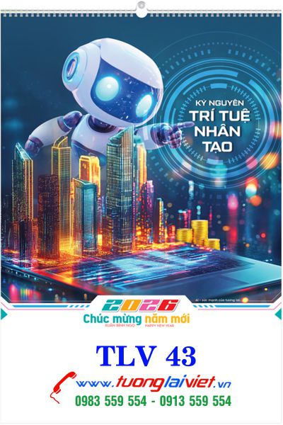 Lịch Treo Trường 7 Tờ Trí Tuệ Nhân Tạo